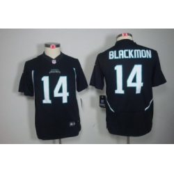 Youth Nike Jacksonville Jaguars 14# Justin Blackmon Black Color[Youth Limited Jerseys]