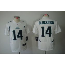 Youth Nike Jacksonville Jaguars 14# Justin Blackmon White Color[Youth Limited Jerseys]