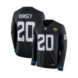 Youth Nike Jacksonville Jaguars 21 AJ Bouye Limited Black Salute to Service Therma Long Sleeve NFL Jersey