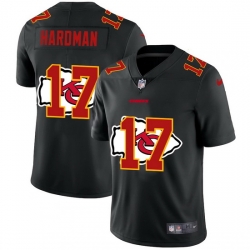 Kansas City Chiefs 17 Mecole Hardman Men Nike Team Logo Dual Overlap Limited NFL Jersey Black