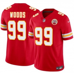 Men Kansas City Chiefs  99 Peter Woods Red 2026 Draft F U S E  Vapor Untouchable Limited Stitched Football Jersey
