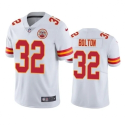 Men's Kansas City Chiefs #32 Nick Bolton White Vapor Untouchable Limited Stitched NFL Jersey