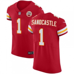 Nike Chiefs #1 Leon Sandcastle Red Team Color Mens Stitched NFL Vapor Untouchable Elite Jersey