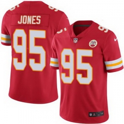 Nike Chiefs #95 Chris Jones Red Mens Stitched NFL Limited Rush Jersey