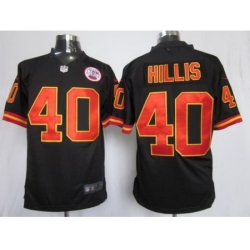 Nike Kansas City Chiefs 40 Peyton Hillis Black Game NFL Jersey