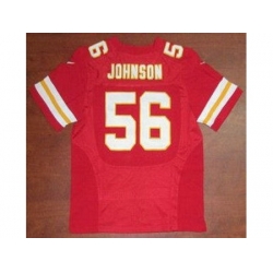 Nike Kansas City Chiefs 6 Derrick Johnson Red Elite NFL Jersey