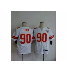 Nike Kansas City Chiefs 90 Dee Ford white Elite NFL Jersey