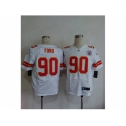 Nike Kansas City Chiefs 90 Dee Ford white Elite NFL Jersey