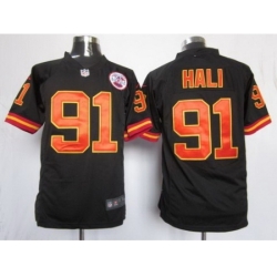 Nike Kansas City Chiefs 91 Tamba Hali Black Game NFL Jersey