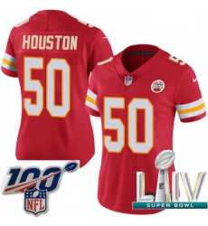2020 Super Bowl LIV Women Nike Kansas City Chiefs #50 Justin Houston Red Team Color Vapor Untouchable Limited Player NFL Jersey