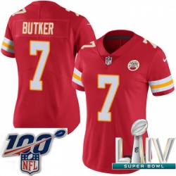 2020 Super Bowl LIV Women Nike Kansas City Chiefs #7 Harrison Butker Red Team Color Vapor Untouchable Limited Player NFL Jersey