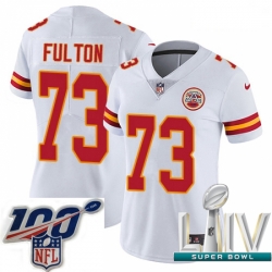 2020 Super Bowl LIV Women Nike Kansas City Chiefs #73 Zach Fulton White Vapor Untouchable Limited Player NFL Jersey