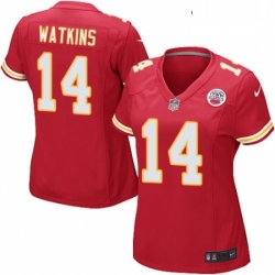 Womens Nike Kansas City Chiefs 14 Sammy Watkins Game Red Team Color NFL Jersey