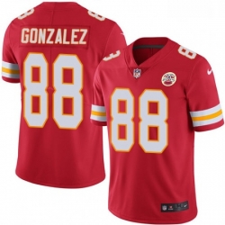 Youth Nike Kansas City Chiefs 88 Tony Gonzalez Red Team Color Vapor Untouchable Limited Player NFL Jersey