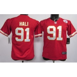 Youth Nike Kansas City Chiefs 91 Tamba Hali Red Nike NFL Jerseys