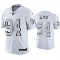 Las Vegas Raiders 4 Carl Nassib Color Rush Limited Jersey White Jersey