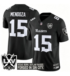 Men Las Vegas Raiders 15 Fernando Mendoza Gothic Sin City Shadows Edition Black Jersey Men Las Vegas Raiders 15 Fernando Mendoza Gothic Sin City Shadows Edition Black Jersey