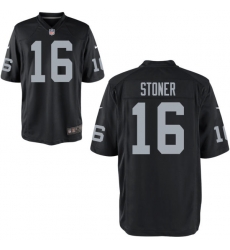 Men Nike Las Vegas Raiders Dillon Stoner 16 Black Untouchable Vapor Limited Jersey