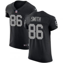 Men Nike Raiders #86 Lee Smith Black Team Color Stitched NFL Vapor Untouchable Elite Jersey