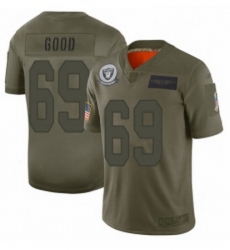 Men Oakland Raiders 69 Denzelle Good Limited Camo 2019 Salute to Service Football Jersey