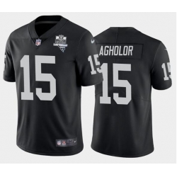 Men's Oakland Raiders Black #15 Nelson Agholor 2020 Inaugural Season Vapor Limited Stitched NFL Jersey