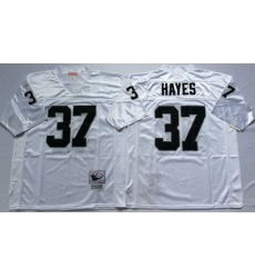 Mitchell And Ness Raiders #37 Lester Hayes White Throwback Stitched NFL Jersey