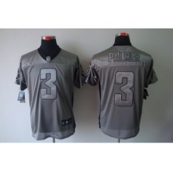 Nike Oakland Raiders 3 Carson Palmer Grey Elite Shadow NFL Jersey