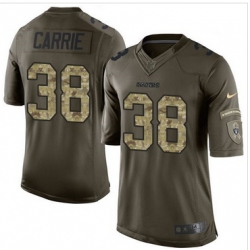 Nike Oakland Raiders #38 T J  Carrie Green Men 27s Stitched NFL Limited Salute to Service Jersey