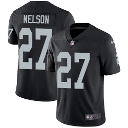 Nike Raiders #27 Reggie Nelson Black Team Color Mens Stitched NFL Vapor Untouchable Limited Jersey