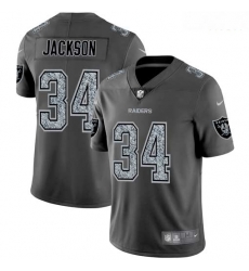 Nike Raiders 34 Bo Jackson Gray Camo Vapor Untouchable Limited Jersey