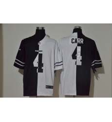 Nike Raiders 4 Derek Carr Black And White Split Vapor Untouchable Limited Jersey