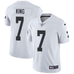 Nike Raiders #7 Marquette King White Mens Stitched NFL Vapor Untouchable Limited Jersey