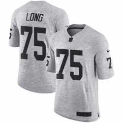 Nike Raiders #75 Howie Long Gray Mens Stitched NFL Limited Gridiron Gray II Jersey