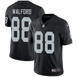 Nike Raiders #88 Clive Walford Black Team Color Mens Stitched NFL Vapor Untouchable Limited Jersey