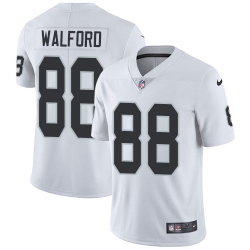 Nike Raiders #88 Clive Walford White Mens Stitched NFL Vapor Untouchable Limited Jersey