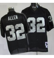 Oakland Raiders 32 M.Allen black throwback Jersey mitchellandness