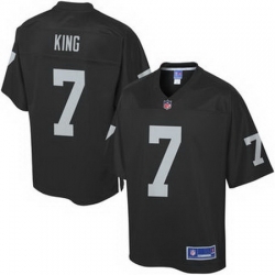 Pro Line Mens Oakland Raiders Marquette King Custom Team Color Jersey