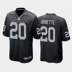 men damon arnette las vegas raiders black game jersey 