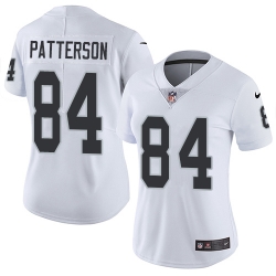 Nike Raiders #84 Cordarrelle Patterson White Womens Stitched NFL Vapor Untouchable Limited Jersey