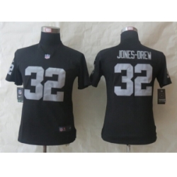 Women Nike Oakland Raiders #32 Jones-Drew Black Jerseys