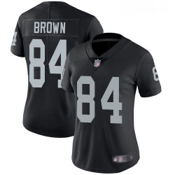 Womens Antonio Brown Limited Black Home Jersey Oakland Raiders Football 84 Jersey Vapor Untouchabel Jersey