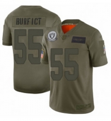 Womens Oakland Raiders 55 Vontaze Burfict Limited Camo 2019 Salute to Service Football Jersey