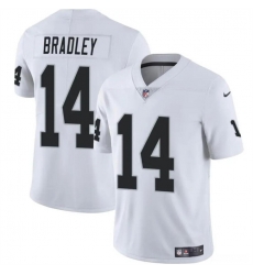 Youth Las Vegas Raiders 14 Carter Bradley White Stitched Football Jersey