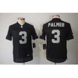 Youth Nike NFL Oakland Raiders #3 Carson Palmer Black Color[Youth Limited Jerseys]