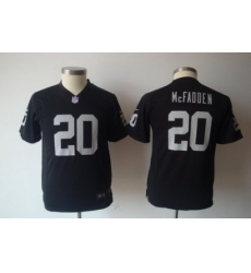 Youth Nike Oakland Raiders 20# Darren McFadden Black Jersey