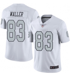 Youth Raiders 83 Darren Waller White Stitched Football Limited Rush Jersey