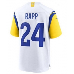 Men Los Angeles Rams #24 Taylor Rapp White Stitched Football Limited Jersey