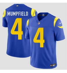 Men Los Angeles Rams  4 Konata Mumpfield Royal 2026 F U S E  Vapor Limited Stitched Football Jersey