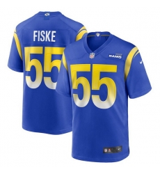 Men Los Angeles Rams 55 Braden fiske Blue vapor untouchable limited Jersey