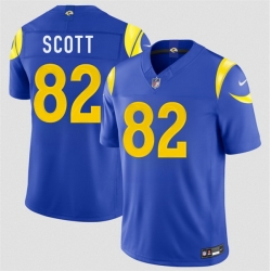 Men Los Angeles Rams  82 Tyler Scott Royal 2026 F U S E  Vapor Limited Stitched Football Jersey